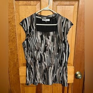 Kasper Sleeveless Top LARGE